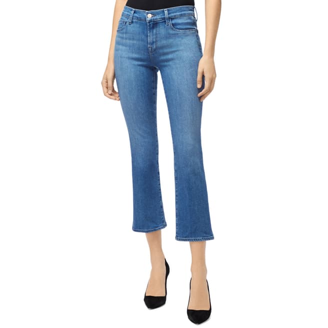 J Brand True Blue Selena Crop Boot Stretch Jeans