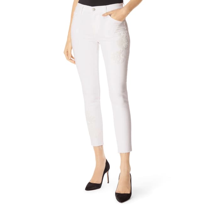 J Brand White 835 Crop Skinny Stretch Jeans