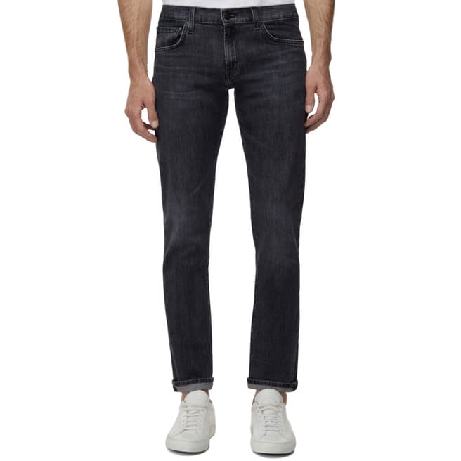 J Brand Charcoal Tyler Tapered Stretch Jeans
