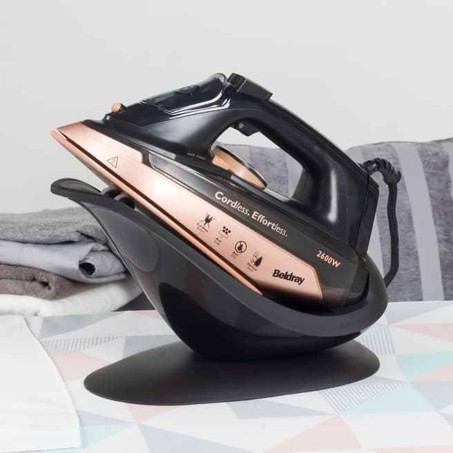 Beldray Rose Gold 2 in 1 Cordless Steam Iron, 2600W