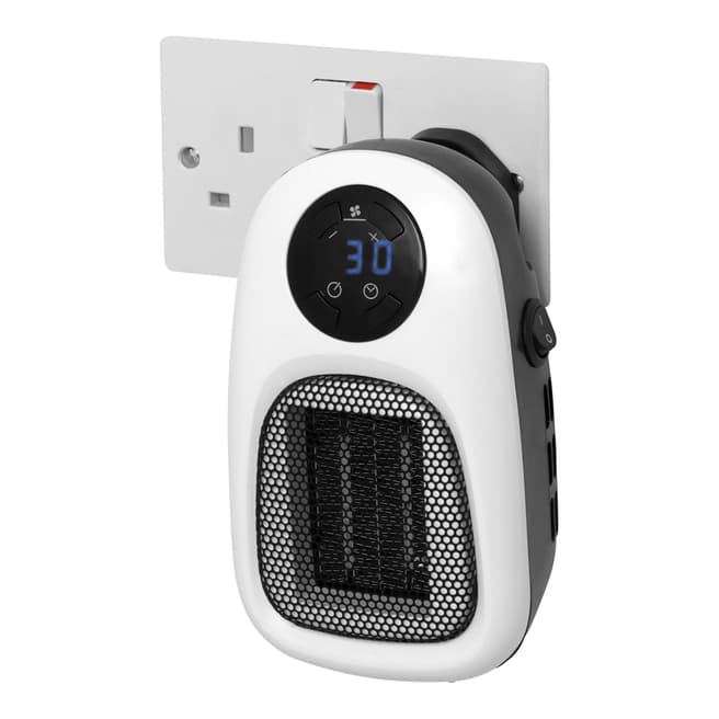Beldray Compact Digital Plug-In Portable Heater with LED Display, 500W