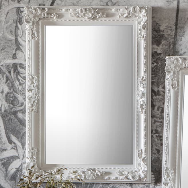 Gallery Living Alonso Rectangle Mirror in White