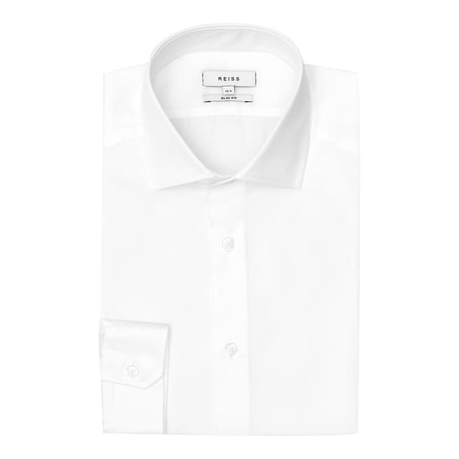 Reiss White Signal Slim Shirt