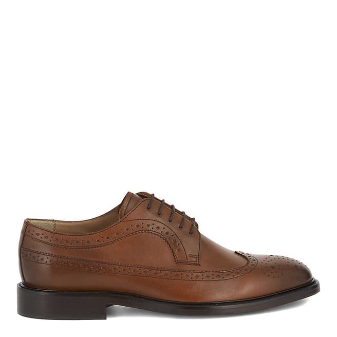 Reiss Brown Ash Leather Brogue
