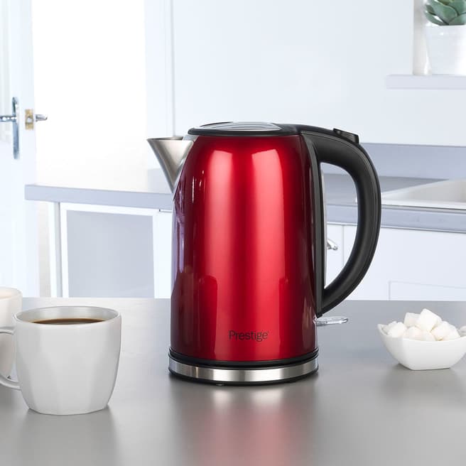 Prestige Red Pearlescent Cordless Kettle, 1.7L