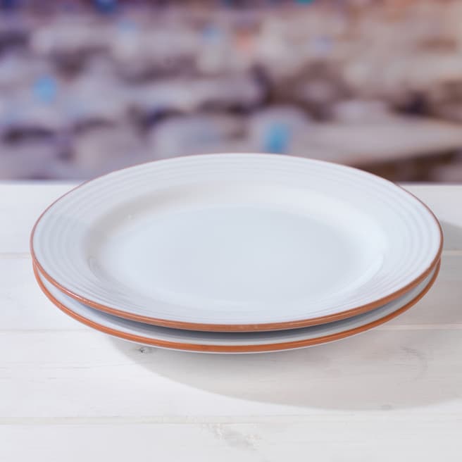 Jamie Oliver Set of 4 Get Inspired Terracotta Dinner Plates, 28cm