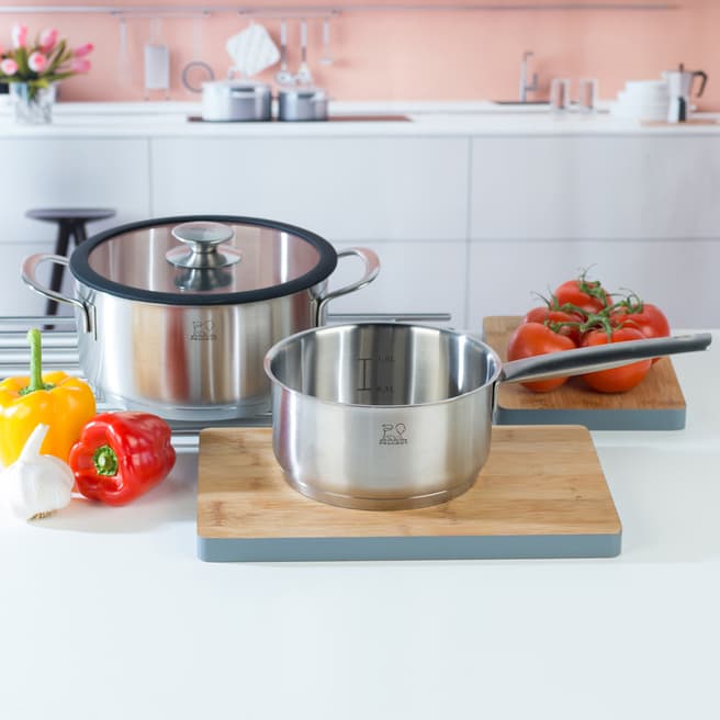 Peugeot 2 Piece Stainless Steel Saute Pan & Cooking Pot Set