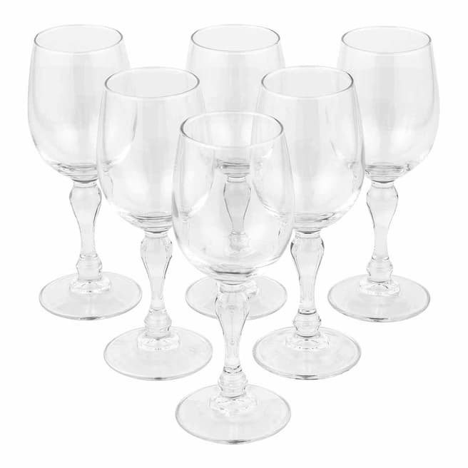 Luminarc Set of 6 Charms Small Wine Glasses, 200ml