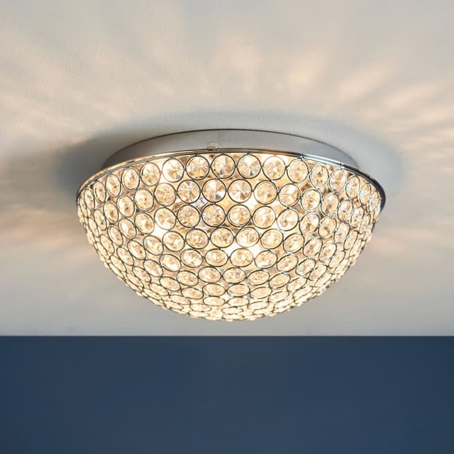 Endon Lighting Glimmer Ceiling Light, Chrome Plate