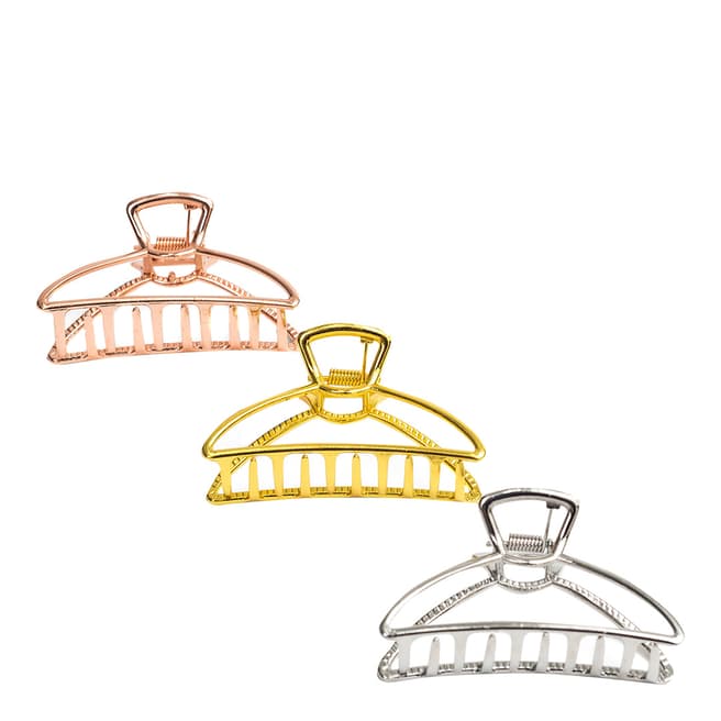 Zoe Ayla Metal Claw Clip 3-Pack