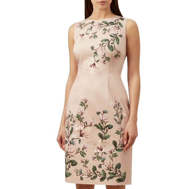 Hobbs London Pale Pink Fiona Floral Dress
