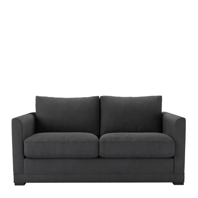 sofa.com Aissa 2 Seat Sofa in Charcoal Brushed Linen Cotton