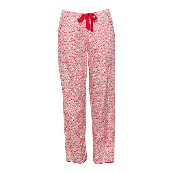 Cyberjammies Red Multi Evie Woven Fan Print Pyjama Pant