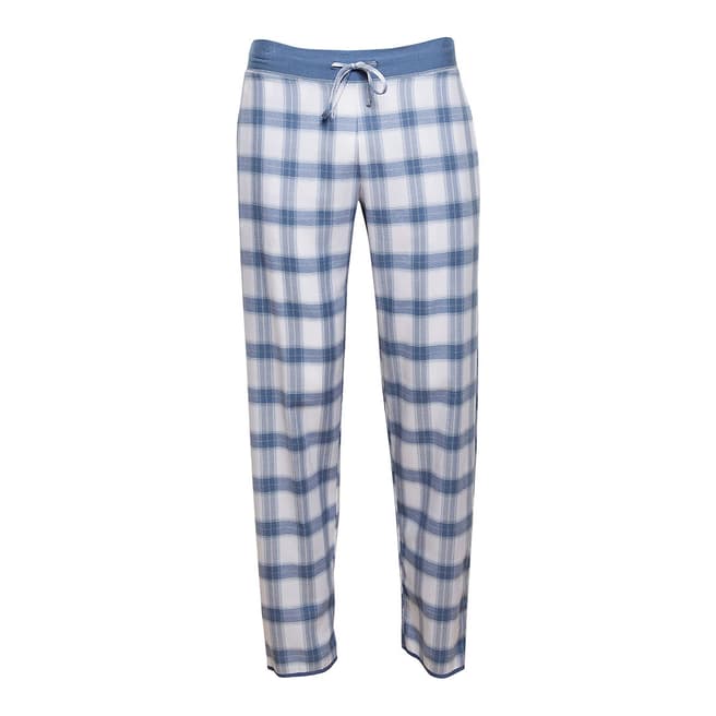 Cyberjammies Blue/White Harper Woven Check Pyjama Pant