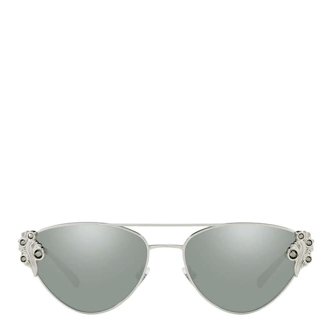 Versace Women's Silver Versace Sunglasses 56mm