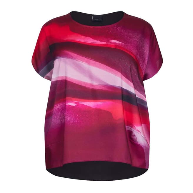 Live Unlimited Pink Printed Cocoon Top