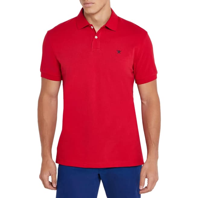 Hackett London Red Classic Logo Polo Shirt