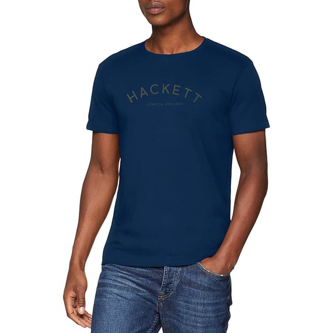 Hackett London Navy Mr Classic Cotton T-Shirt
