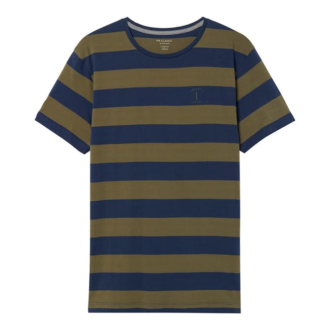 Hackett London Navy Stripe Classic T-Shirt