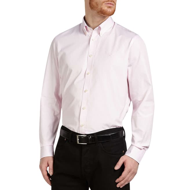 Hackett London White/Pink Classic Cotton Shirt