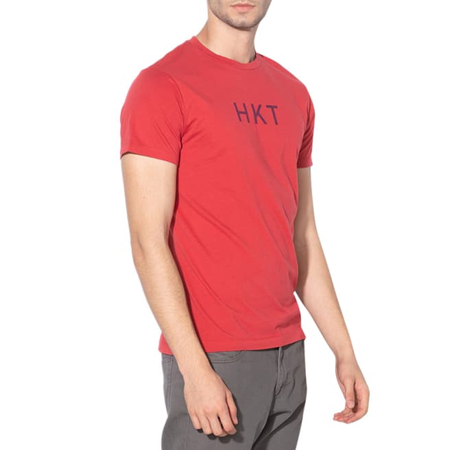Hackett London Red Short Sleeve Logo T-Shirt