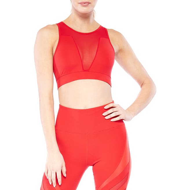 Electric Yoga Red We Just Mesh Bra