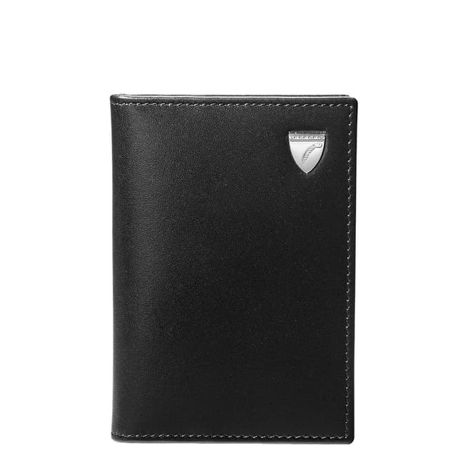 Aspinal of London Black Double Fold CC Case