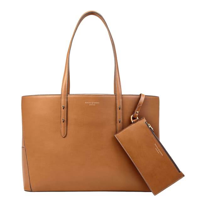 Aspinal of London Tan Regent A Tote
