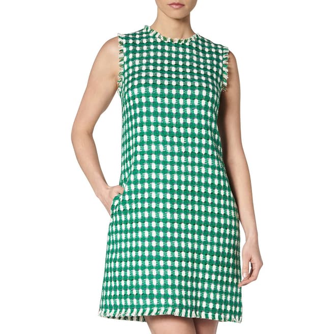 L K Bennett Green Tammy Sleeveless Dress