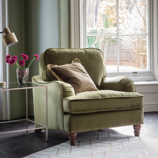 Gallery Living Howard Armchair (Placido Olive)