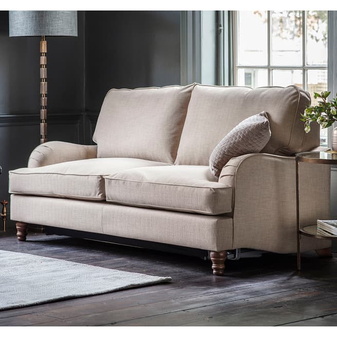 Gallery Living Holland 3 Seater Sofa Bed, Bailey Hessian