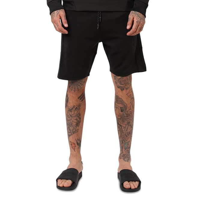 Religion Black Fitted Match Shorts