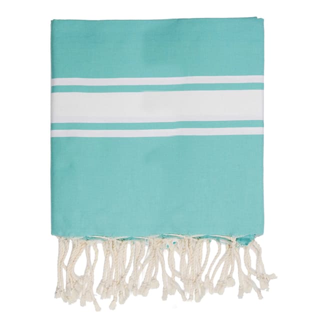 Febronie St Tropez XXL Hammam Towel/Blanket, Turquoise Green