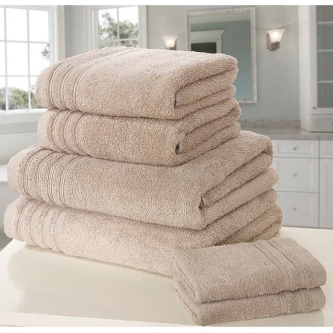 Rapport So Soft Set of 6 Towels, Taupe