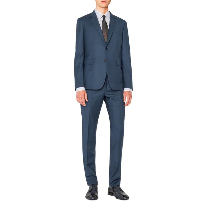 PAUL SMITH Blue Kensington Wool/Mohair Blend Suit