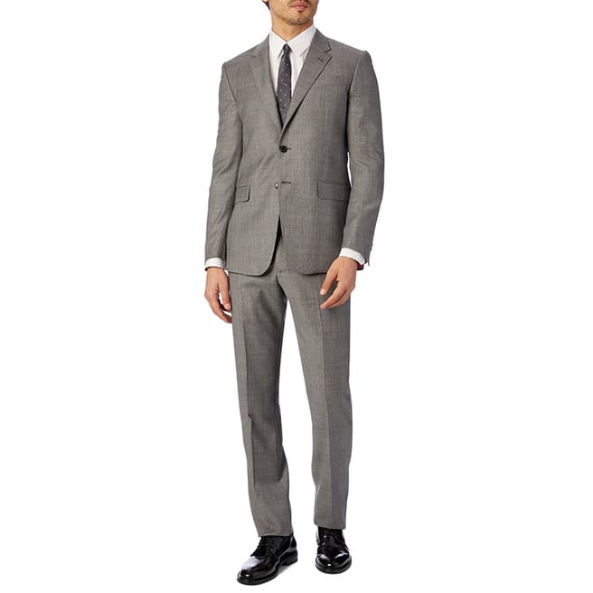 PAUL SMITH Grey Check Byard Wool Suit