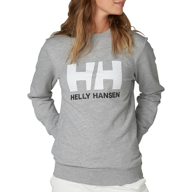 Helly Hansen Grey Logo Crew Sweatshirt