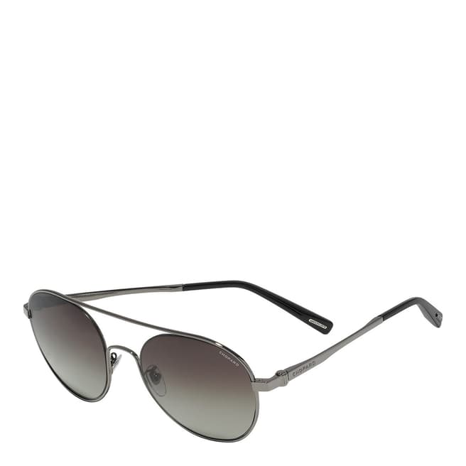 Chopard Unisex Grey Chopard Aviator Sunglasses 56mm