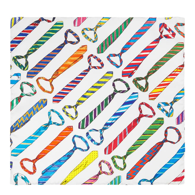 T M Lewin Multi David Sparshott Colourful Ties Silk Pocket Square