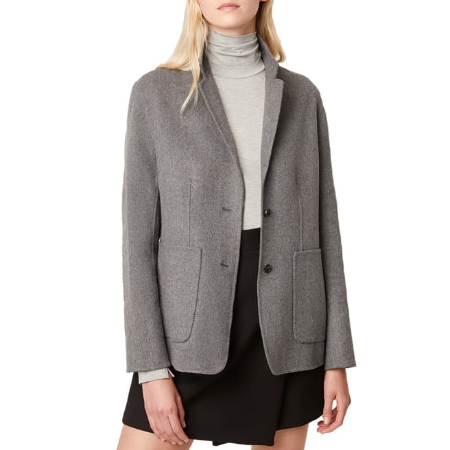 French Connection Grey Daralicia Wool Jacket