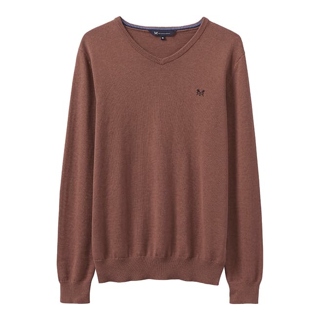 Crew Clothing Camel Foxley Jumper
