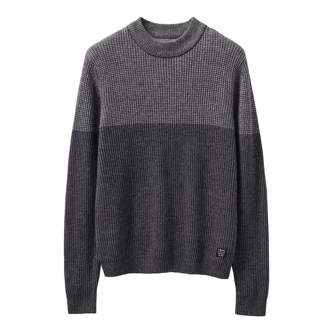 Crew Clothing Charcoal Knighton Funnel Neck Jumper