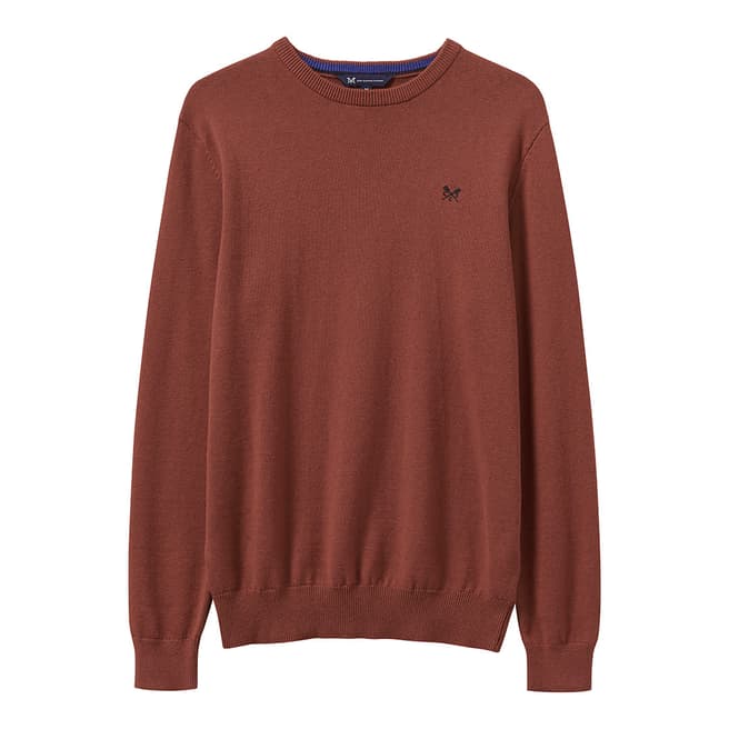 Crew Clothing Red Foxley Jumper