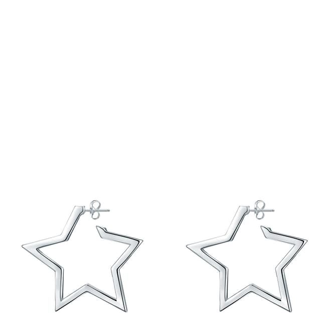 Glamcode Silver Stud Earrings with Swarovski Crystals