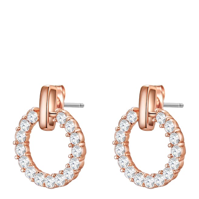 Saint Francis Crystals Rose Gold Stud Earrings with Swarovski Crystals