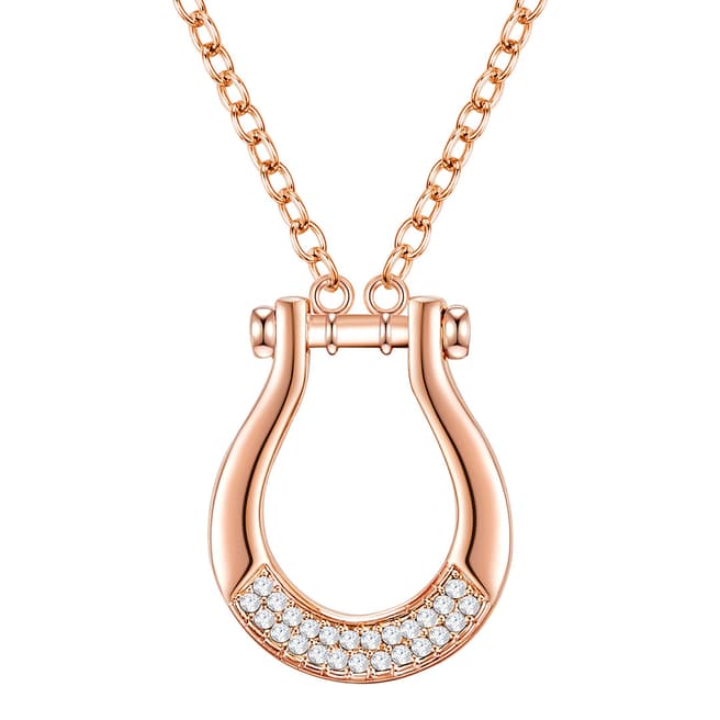 Glamcode Rose Gold Necklace with Swarovski Crystals