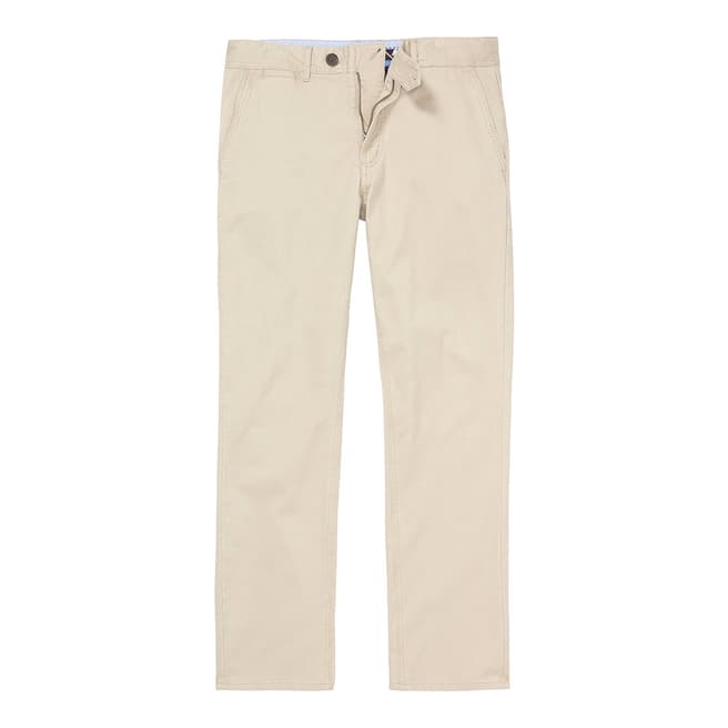 Crew Clothing Grey Straight Fit Cotton Trousers 