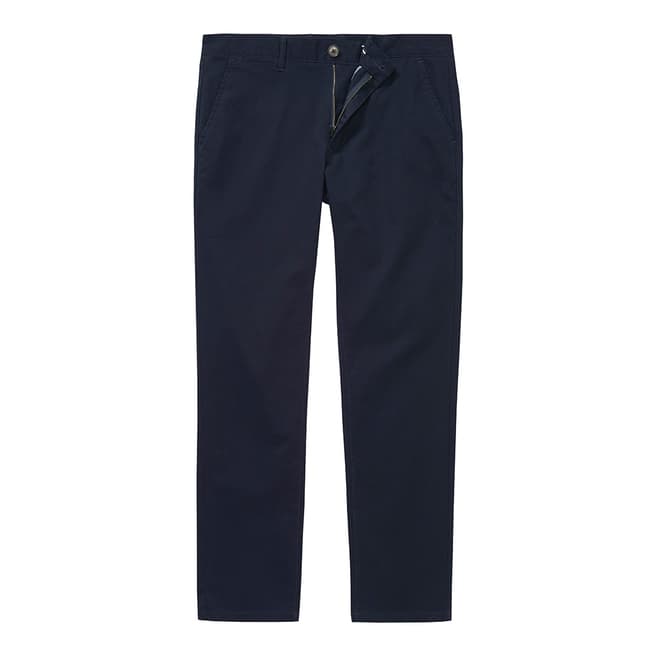 Crew Clothing Navy Cotton Blend Chinos