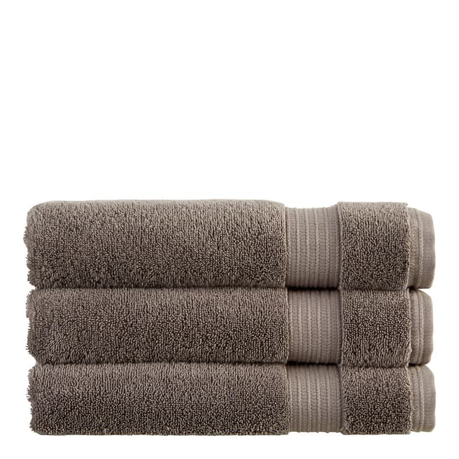 Christy Sanctuary Set of 3 Towel Bale, Granite