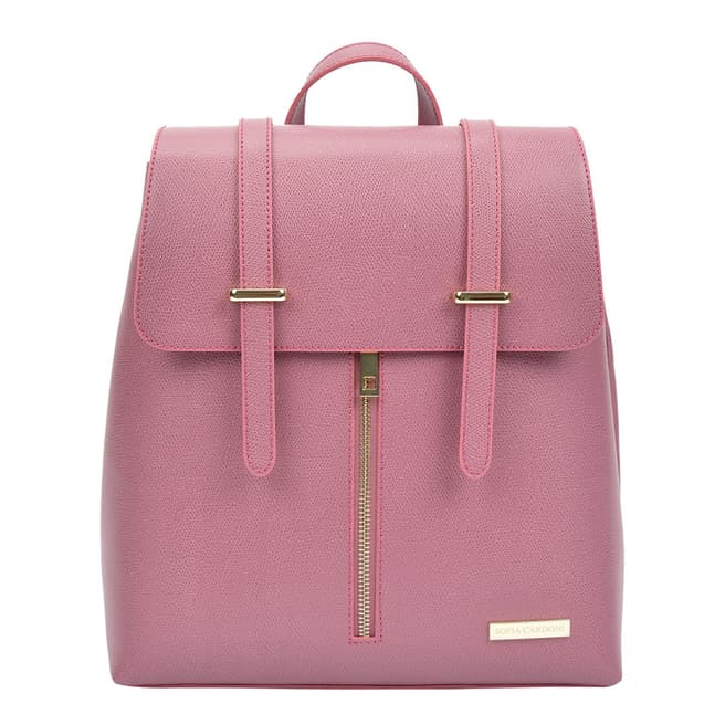 Sofia Cardoni Pink Leather Backpack
